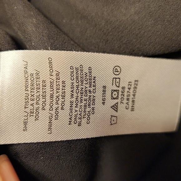 Loft Black/White Paisley Skirt Size Large - Picture 6 of 6